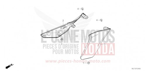 COUVERCLE LATERAL CB1000GTT de 2026
